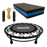 Kit Treino Aeróbico Ginástica Step Eva Jump Corda De Pular
