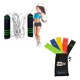 Kit Treino Funcional Elastico Tensão Thera Mini Band Corda Cor Colorido