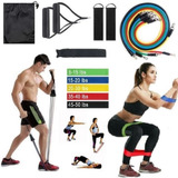 Kit Treino Musculação Elásticos 16 Pçs