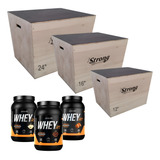 Kit Treino Strong C Caixa De Salto Para Crossfit