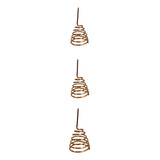 Kit Tres Antenas Espirais Radionicas Cobre   10cm