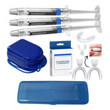 Kit Três Seringas Dental White Gel Clareador Com Moldeira