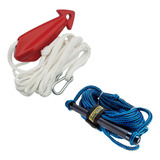 Kit Triângulo Corda Cabo C Manete Reboque Wake Ski 22 8m