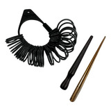 Kit Tribulet De Aço Temperado 40 Cm Pau Medidor Aneleira