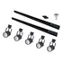 Kit Trilho Eletrificado 2m Preto + 5 Spot Redon + Lâmp. Led