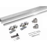 Kit Trilho Porta De Correr De Madeira Superior Suspensa 2mt
