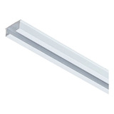 Kit Trilho Suíço Simples 03 Mts 30 Deslizantes 4 Terminal Cor Branco