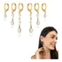 Kit Trio 3 Brinco Argolinha Feminino Pingentes Banhado Ouro
