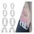 Kit Trio Brincos Argolas Lisa Banhada Prata 925 Antialérgico