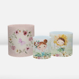 Kit Trio Capas De Cilindros Medida Padrão Jardim