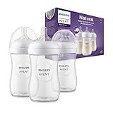 Kit Triplo Mamadeira Pétala 3 0 260ml Transparente