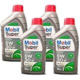 Kit Troca 4 L Óleo De Motor Sae 5w30 Mobil Super Dexos 1 Api Sp Ilsac Gf-6a Sintetico