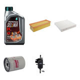 Kit Troca Óleo 15w40 Para Fiat Grand Siena Tetra Fuel 2012 A