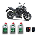 Kit Troca De Óleo Mobil Kawasaki Er6n + Filtro Fram