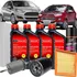 Kit Troca De Oleo Ford Motorcraft 5w30 100% Sintetico Filtros E Cabine - Ford New Fiesta 1.5 16v E 1.6 16v Após 2014