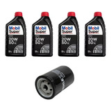 Kit Troca De Óleo Mobil 20w50 E Filtro Motor Ap 1 6 1 8 2 0