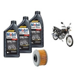 Kit Troca De Óleo Mobil 20w50 Honda Cb 400 cb 450 Filtro