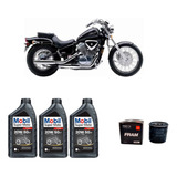 Kit Troca De Óleo Mobil Honda Shadow 600 Filtro Fram