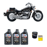 Kit Troca De Óleo Mobil Honda Shadow 750 Filtro