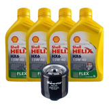 Kit Troca De Óleo Shell 15w40 Filtro Gol Fox Polo 1 0 1 6