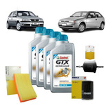 Kit Troca Oleo 15w40 Castrol E Filtros Mahle Gol G2 g3 1 6