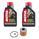 Kit Troca Óleo 2l Motul5000 10w30 Filtro Honda Cb300 Xre300