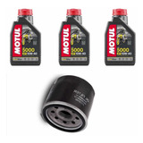 Kit Troca Óleo 3l Motul 5000 10w40 Filtro Yamaha R3 16 