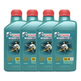 Kit Troca Óleo Castrol Magnatec 5w40 4 Litros 100 Sintético