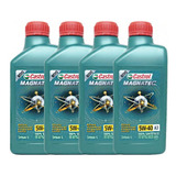 Kit Troca Óleo Castrol Magnatec 5w40 4 Litros 100 Sintético