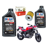 Kit Troca Oleo E Filtro Comet Gt 250 Mobil 20w50