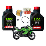 Kit Troca Oleo E Filtro Kawasaki Ninja 250r Motul 10w40