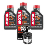 Kit Troca Óleo Motul filtro Kn Honda Vt 600 Shadow 1988 2007