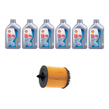 Kit Troca Óleo Shell 5w30 Gm Captiva 3 0l Sidi 2011 2013