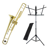 Kit Trombone De Pisto Tb 200p Ny Estante De Partitura S1