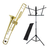 Kit Trombone De Pisto Tb 200p Ny Estante De Partitura S1