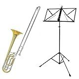 Kit Trombone De Vara Com Rotor TB200VR New York   Estante De Partitura S2