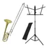 Kit Trombone Vara C Rotor Tb200vr + Estante De Partitura S1