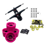 Kit Truck Longboard 180mm Invertido Rodas Long 70mm Colors