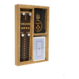 Kit Truco 3 Peças - Chaveiro + Marcador De Tento + 54 Cartas
