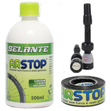 Kit Tubeless 29 Bike Líquido Selante 500ml Válvulas Fita