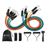 Kit Tubing Pro Elástico Extensor 68kg Bravus Sport Treino Funcional Musculação Unidade