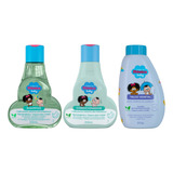 Kit Turma Da Mônica Baby Crespos Shampoo Cond Talco Lavanda
