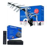 Kit Tv Digital Para Tv Antiga De Tubo Lcd Antena Externa