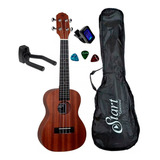 Kit Ukulele Concert Giannini Guk23 Ws Capa Afinador Suporte