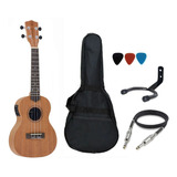 Kit Ukulele Concert Strinberg Uk06ce Elétrico C Afinador