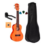 Kit Ukulele Shelby Elétrico Su23m Capa suporte
