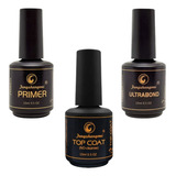 Kit Ultra Bond Top Coat Primer Alongamento Prof Manicure