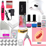 Kit Unha Acrigel Gel Porcelana Fibra Completo Profissional