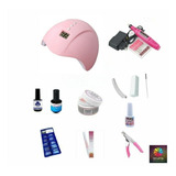 Kit Unha Alongamento Acrygel Kit Básico Cabine E Lixa