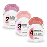 Kit Unha De Gel Real Love Light Xd 15gr 3 Unidades